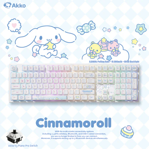 Akko Cinnamoroll Star 5108 V5 - Multi-mode Gaming Keyboard