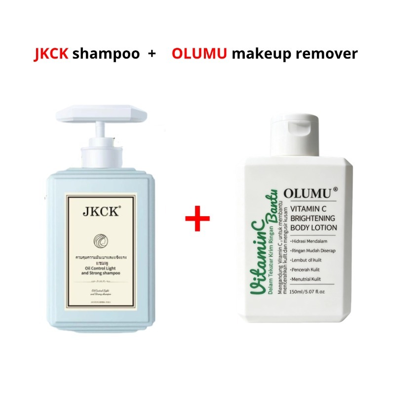 JKCK shampoo+OLUMU body lotion melembutkan rambut, memutihkan dan memberi gizi kulit