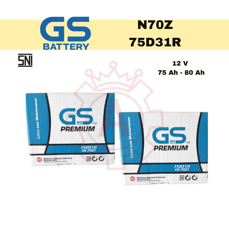 AKI MOBIL GS-INCOE PREMIUM N70Z 12V 75 Ah-80 Ah ORIGINAL