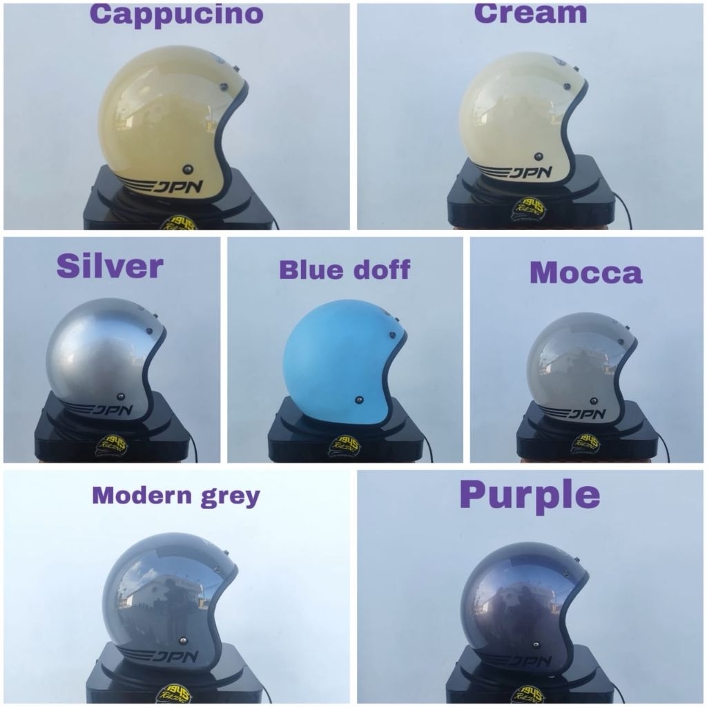 Helm Bogo JPN Original Satu Set Kaca | Helm JPN Original