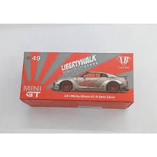 mini gt 49 nissan gtr satin silver lb works minigt diecast