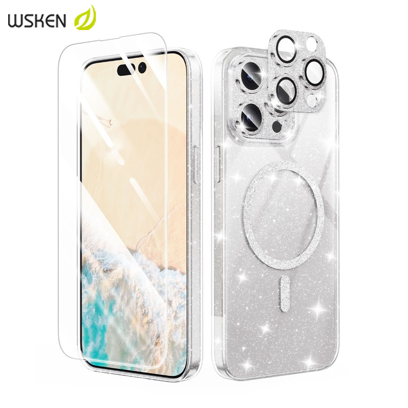 WSKEN Magnetic Case For iPhone 15 Pro Max - Pink
