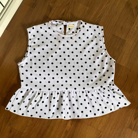vest inner | vest polkadot | atasan polkadot | vest motif | inner wanita