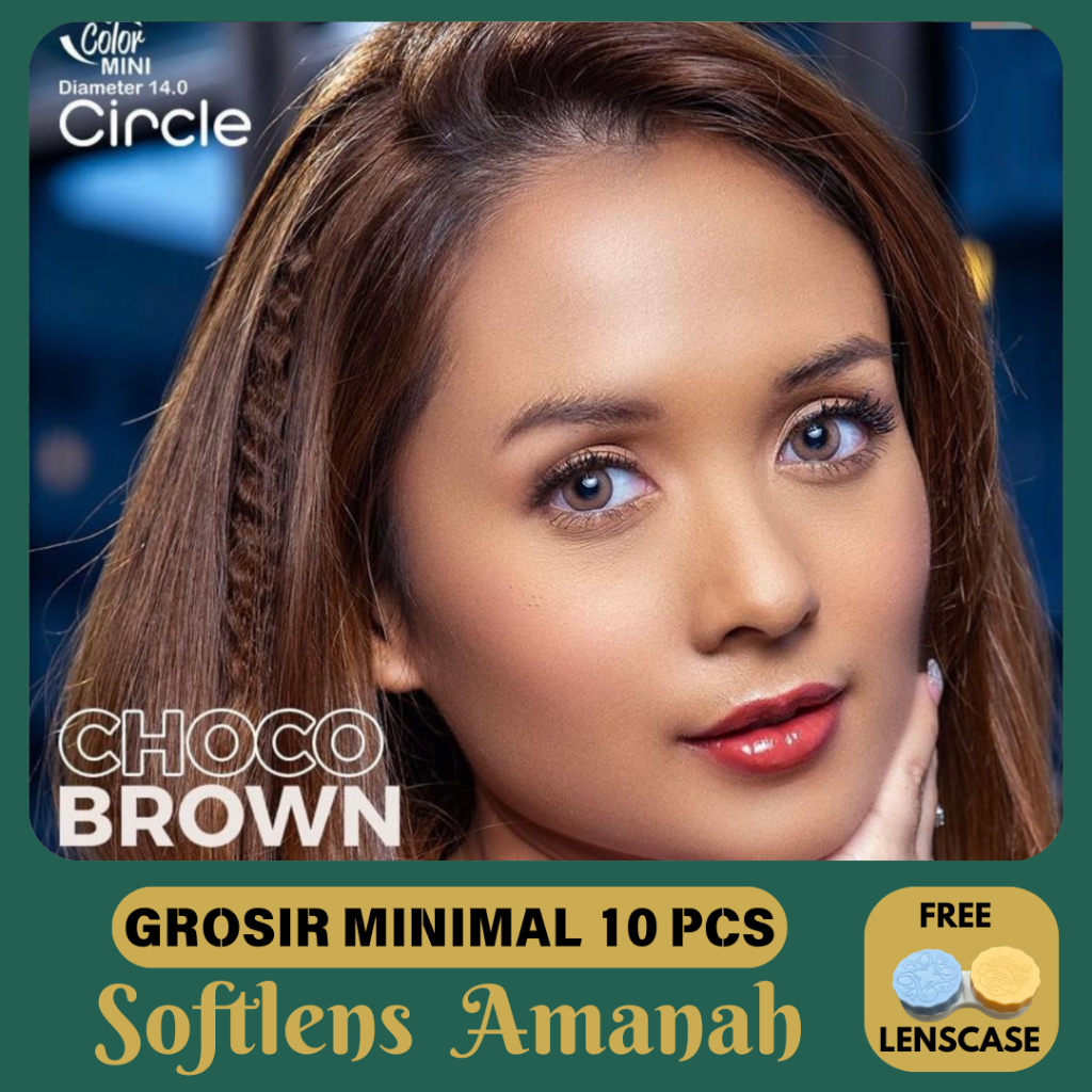 -GROSIR NORMAL- TERMURAH SOFTLENS CIRCLE 14MM NORMAL IRISLAB – ICE GREY OCEAN GREY CHOCO BROWN CIRCL
