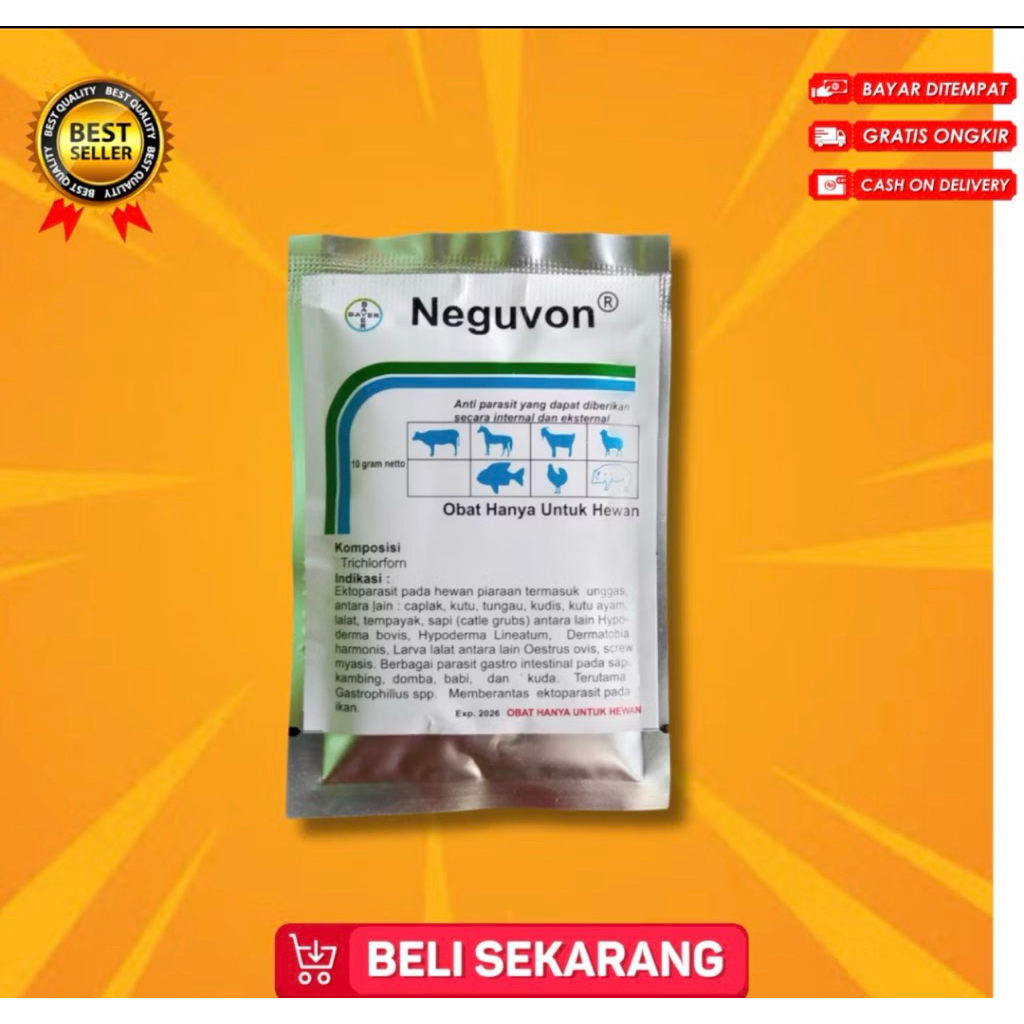 NEGUVON BAYER ORIGINAL10 GRAM PEMBASMI SERANGGA DAN PARASIT