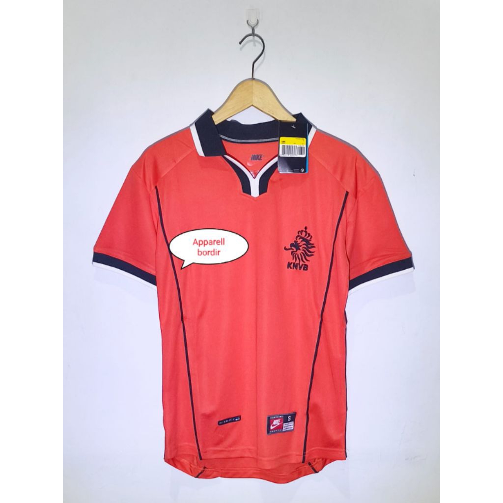Jersey Baju Bola Retro Belanda Holland Netherland Home 1998