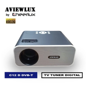 Cheerlux C12D DVB T1 Proyektor Aviewlux Tv Tuner Digital