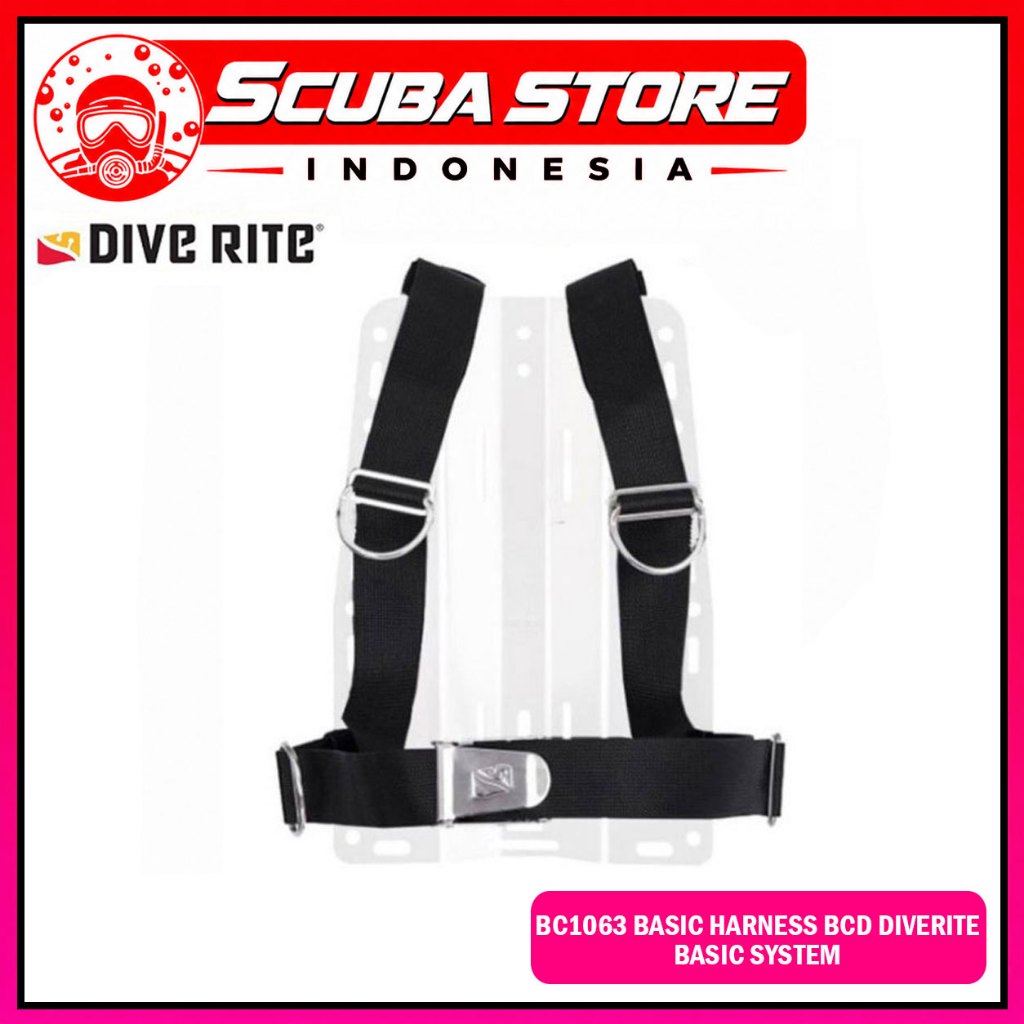 BC1063 Basic Harness BCD Diverite Basic System Dive Rite Accessories Jacket Scuba Diving Aksesoris J