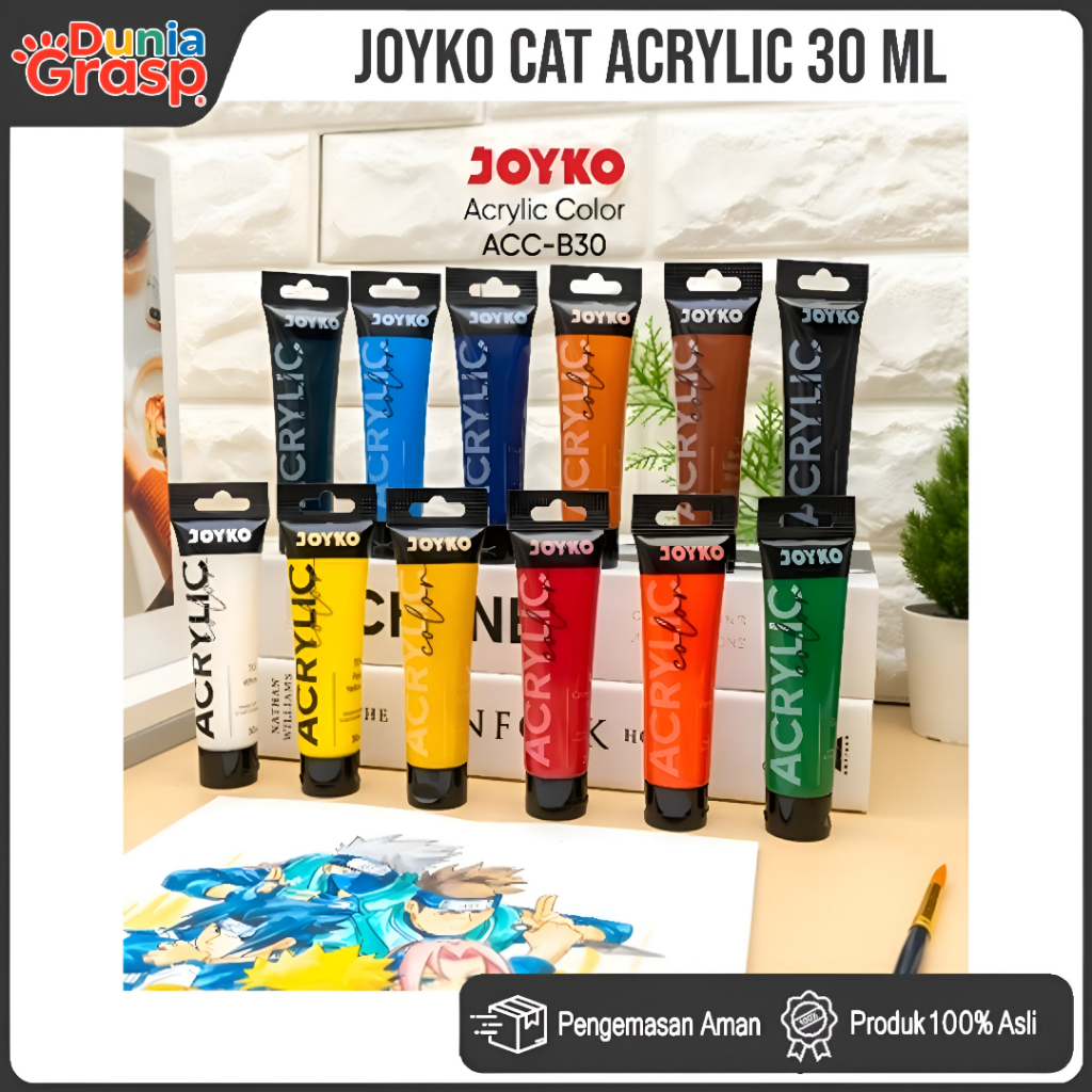 Joyko Acrylic Colour 30ml ACC-B30 / Cat Akrilik Joyko 30ml Satuan