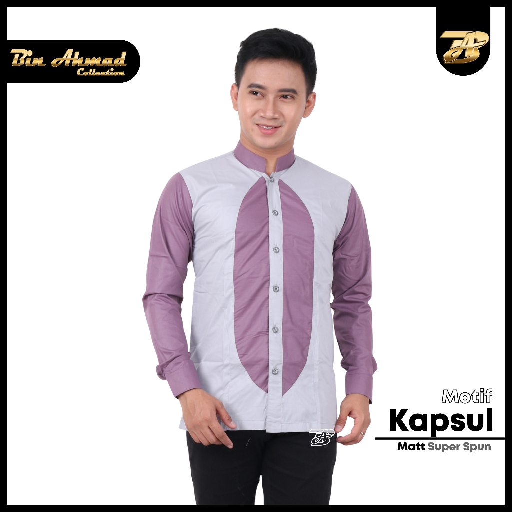 BIN AHMAD Baju Koko Original Terbaru Koko Lengen Panjang Bahan Toyobo