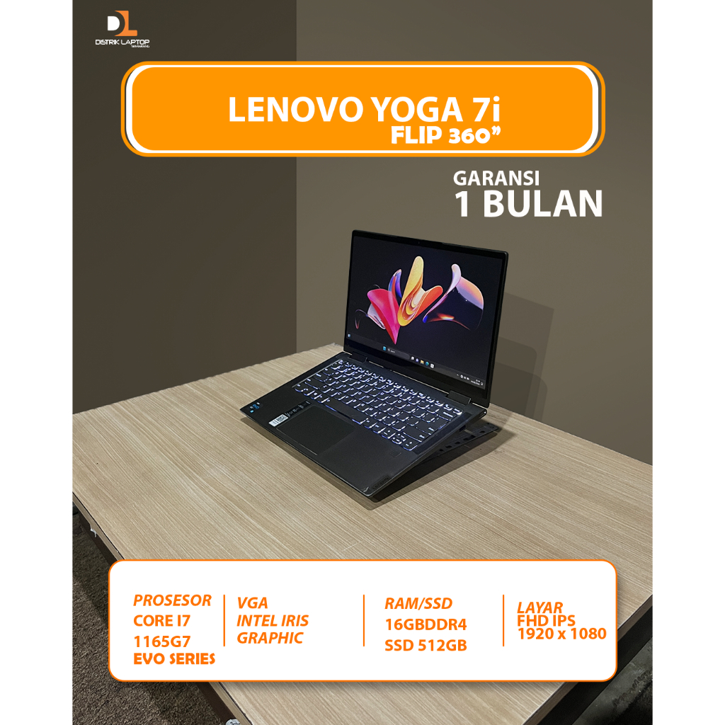 LENOVO YOGA 7I CORE I7 1165 G7 EVO RAM 16GB SSD 512GB
