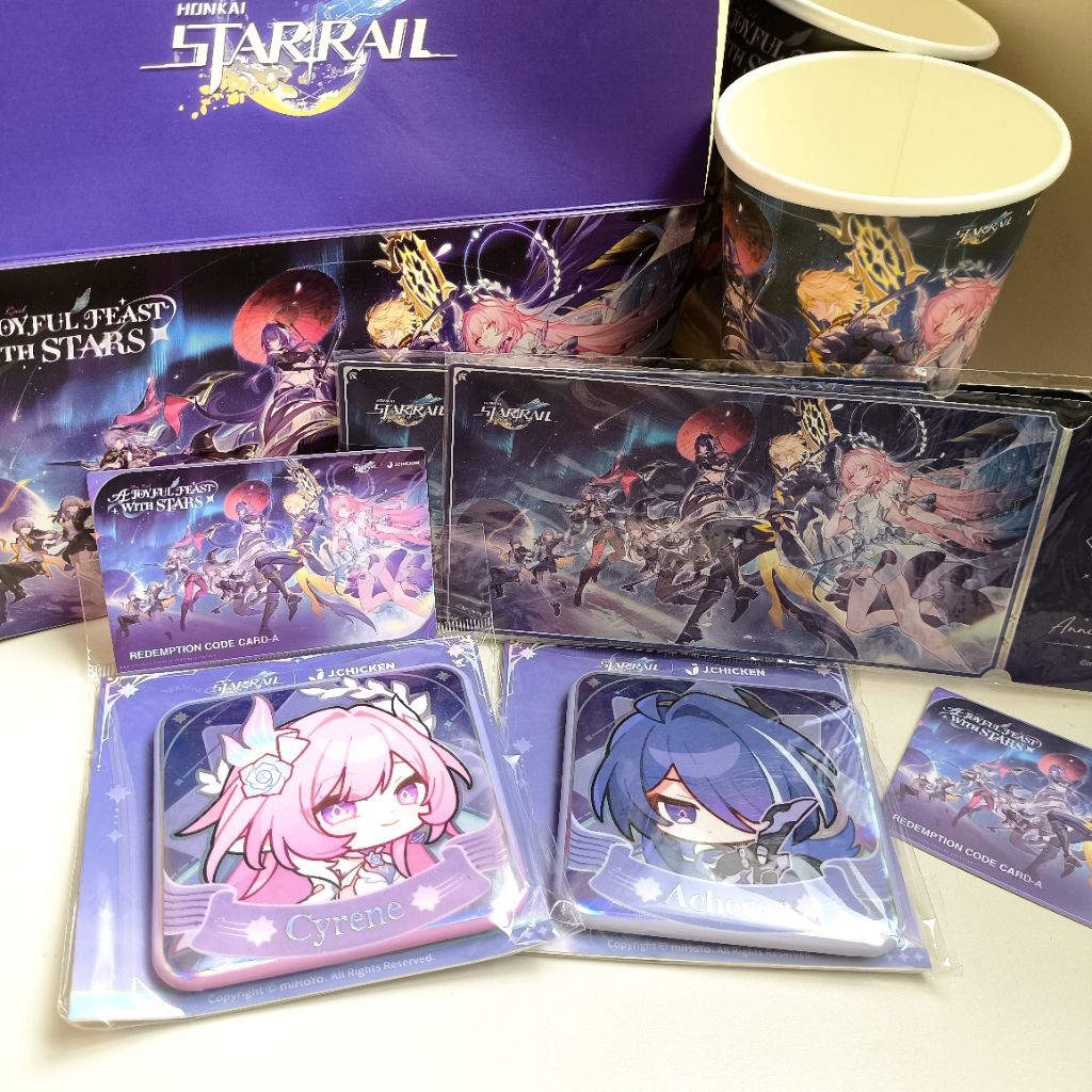 Merchandise Collab Honkai Star Rail (HSR) x JChicken J.Chicken Collab Phainon Cyrene Acheron Pin Bad