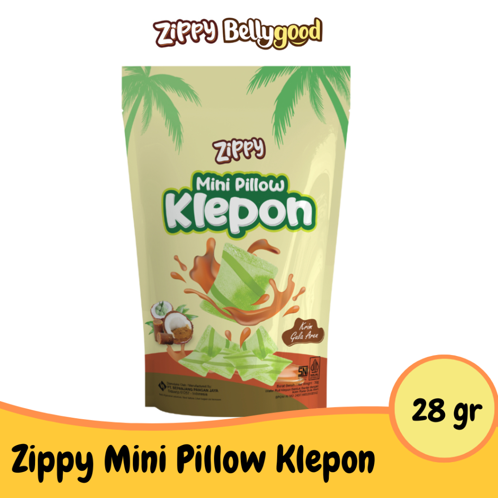 Zippy Mini Pillow Klepon Pouch krim Gula Aren 28 gr