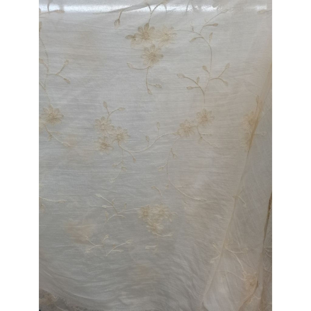 Kain Organza Bordir Premium Motif Terbaru | Kain Organza Bordir | Kain Organza Bordir | Organza Prem