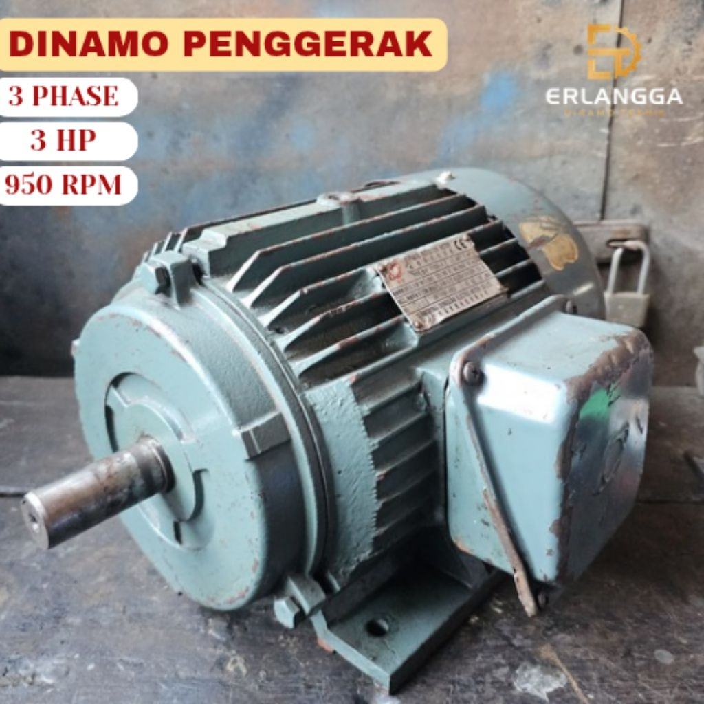Dinamo Penggerak 3 HP - RPM 950 - 3 Phase