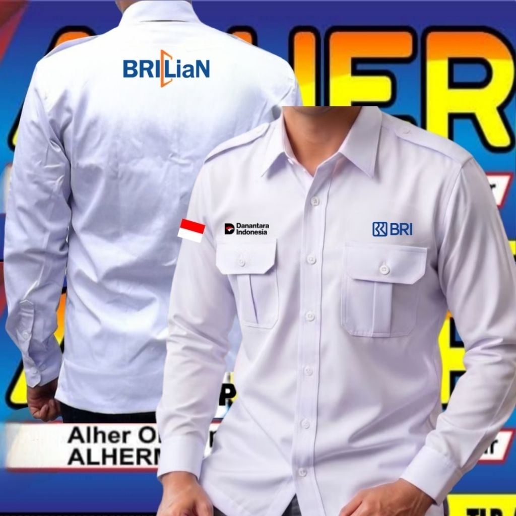 Kemeja danantara bri baju Kemeja Bank BRI baju Bank BRI seragam bank BRI Pdh Bank BRI baju kerja ban