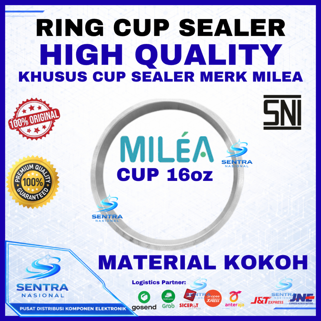 RING CUP SEALER KHUSUS MEREK MILEA CUP SEALER 16oz ORIGINAL | RING CUP KHUSUS MERK MILEA 16 oz FLAT 