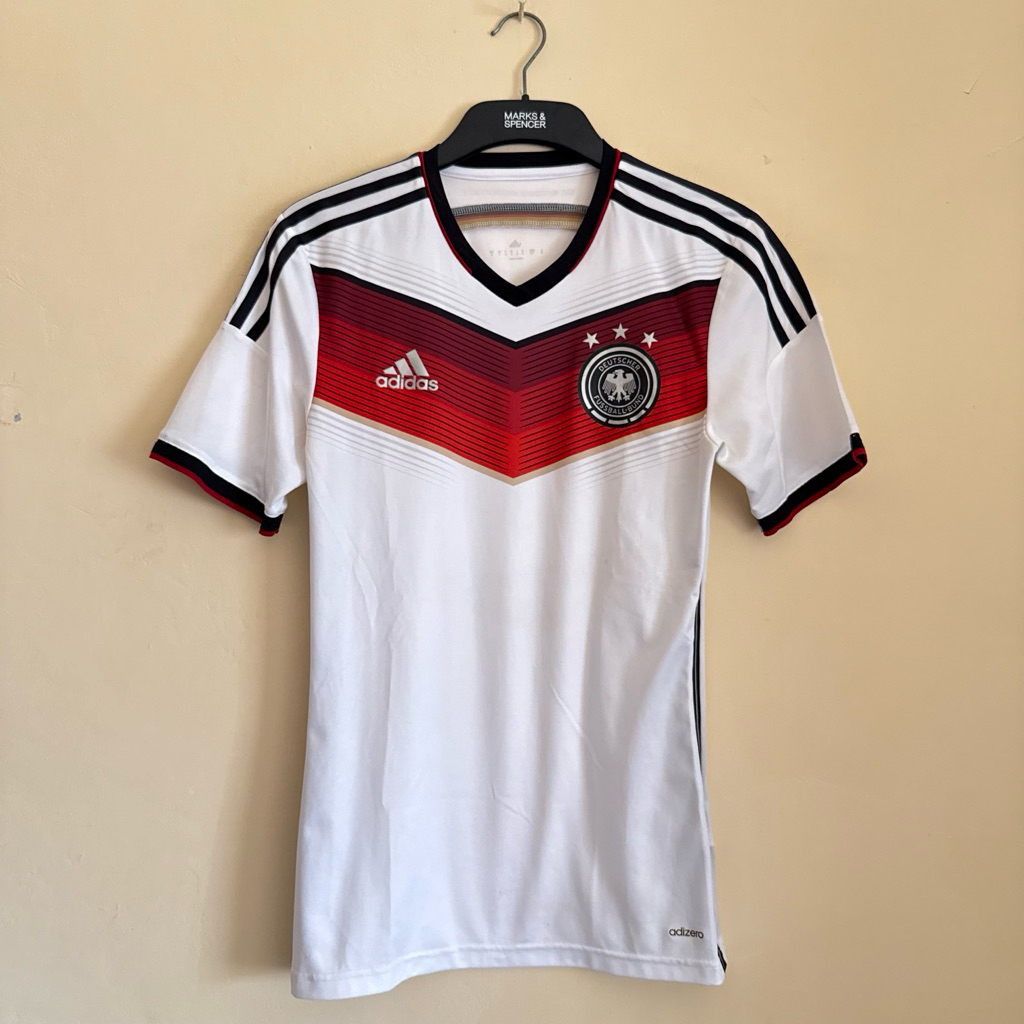 Germany Home World Cup 2014 Jersey Baju Bola Original Jerman Piala Dunia Adizero Player Issue Authen