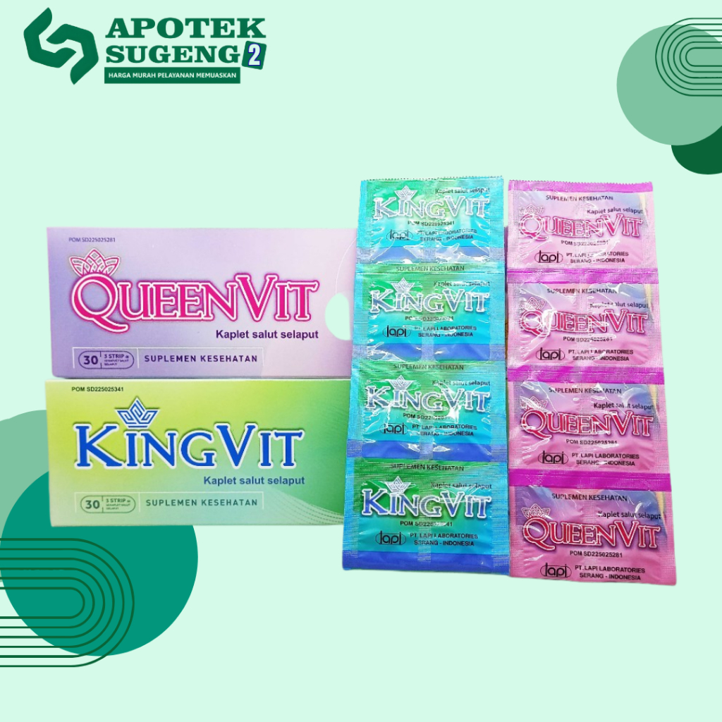 Multivitamin Kingvit & Queenvit untuk Pria dan Wanita