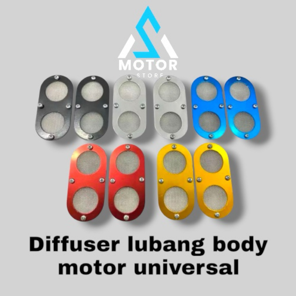 Diffuser Air Motor Yamaha NMAX XMAX Aerox Lexi Honda PCX Vario Universal - Warna Silver