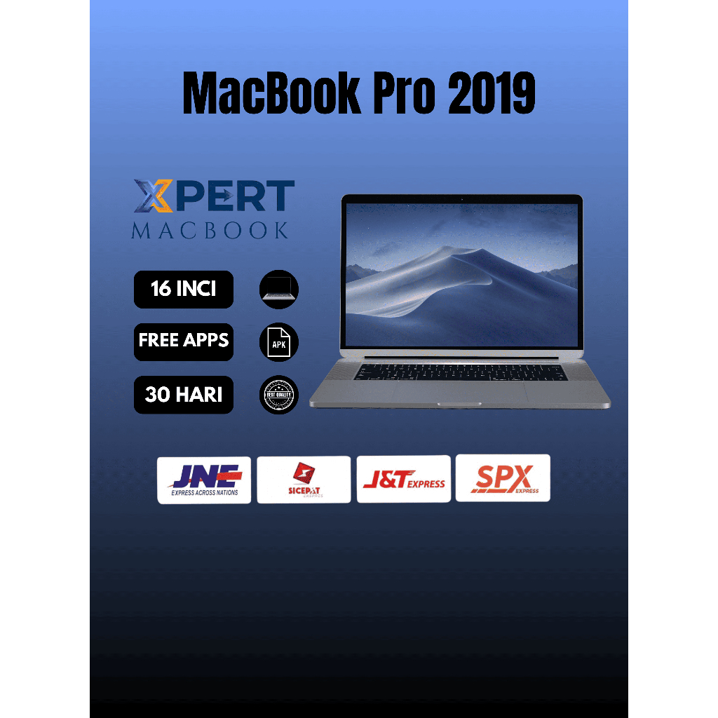 MACBOOK PRO 2019 i7 RAM 16GB SSD 512GB WARNA GREY,SILVER