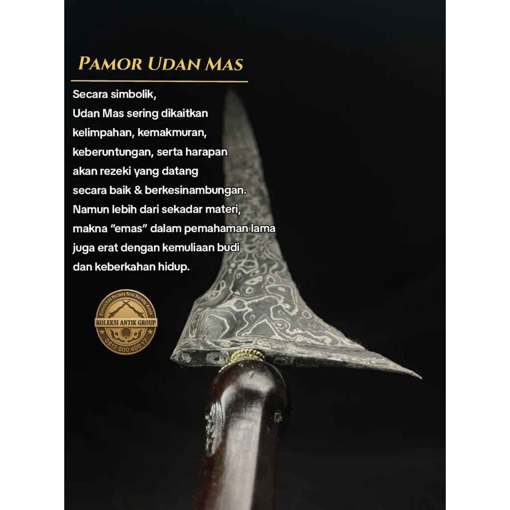 Pamor Udan Mas Dhapur Tilam Upih Tangguh Pajajaran