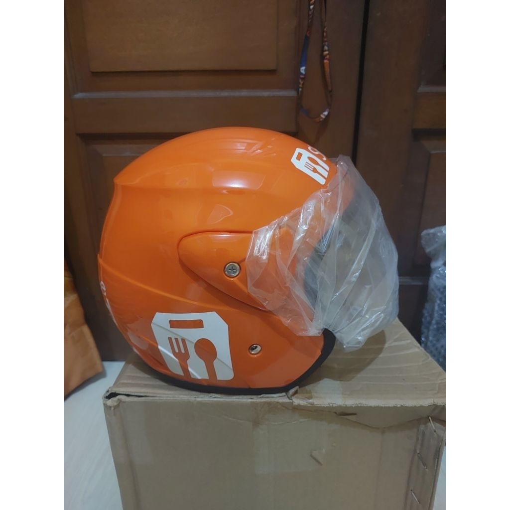 Helm ShopxeFood Original Murah Meriah
