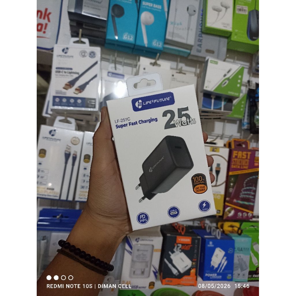 Adaptor Charger PD 25W Type C Original LIFE FUTURE