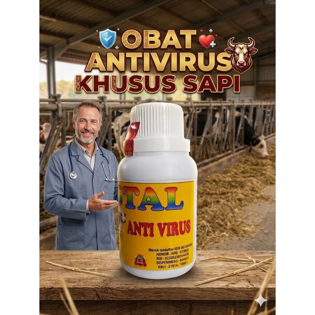 OBAT ANTI VIRUS SAPI Solusi Perawatan Kesehatan Sapi,cocok untuk sapi daging dan perah, Rahasia sang