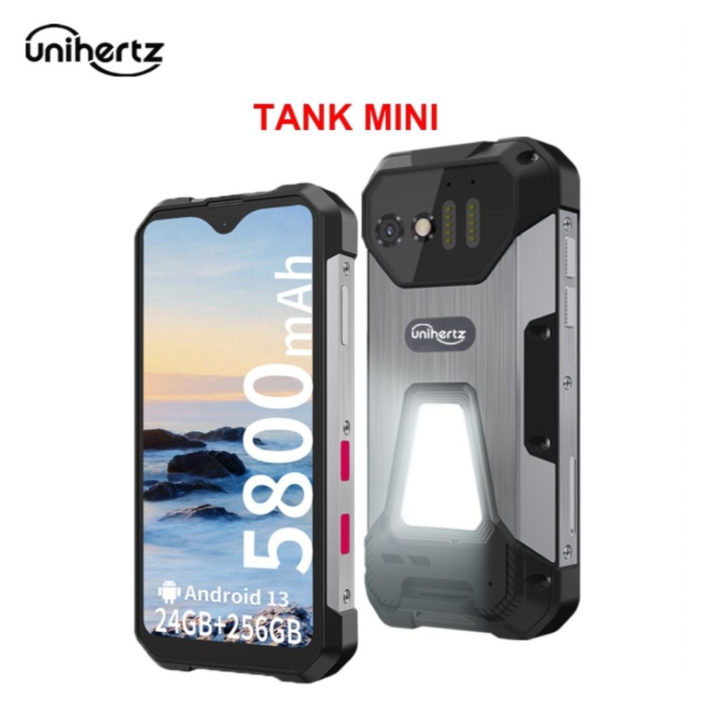 Unihertz Tank Mini 1 - HP Outdoor Tahan Banting IP68 Anti Air Baterai Awet 5800mAh