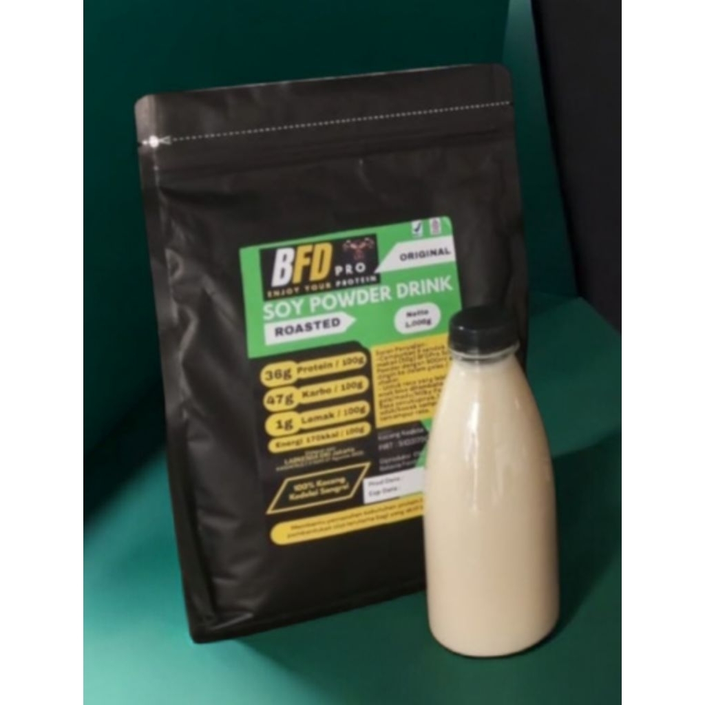 Susu Protein Kedelai 1Kg/Bubuk Kedelai Roasted/Susu Protein/Susu Kedelai/Protein Kedelai/Bubuk Kedel