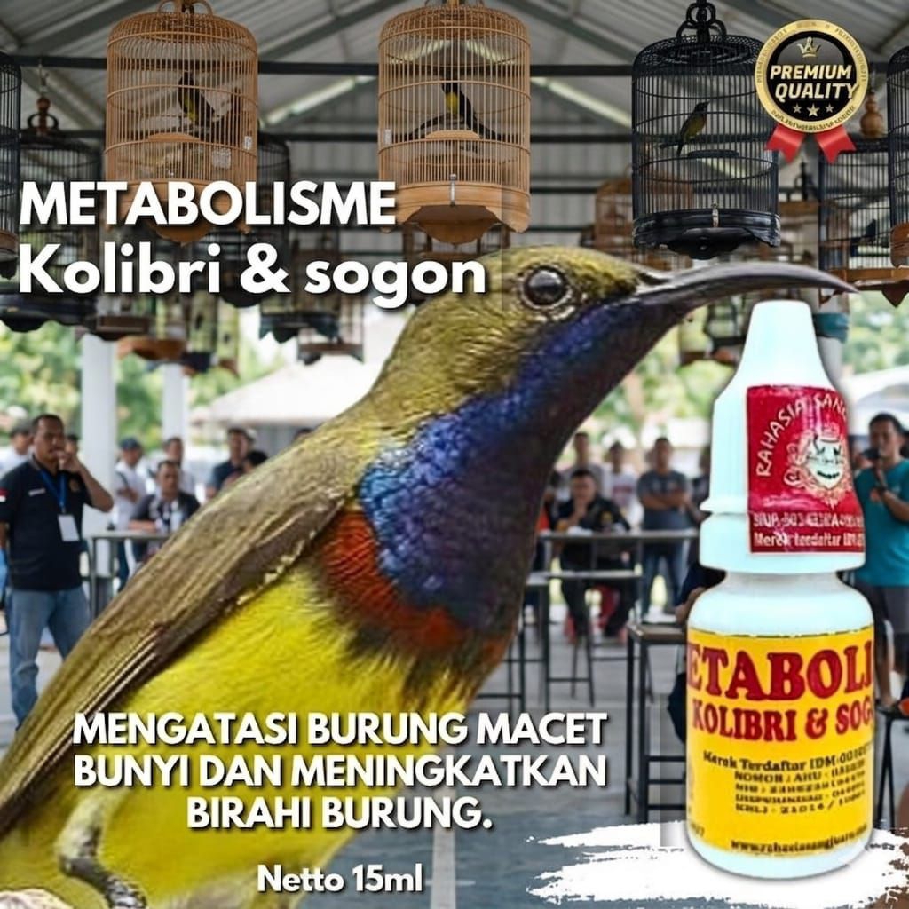 SUPLEMEN JUARA Cocok untuk: Kolibri Ninja, Kolibri Kelapa, Sriganti, Tengkek Buto, dan burung pemaka