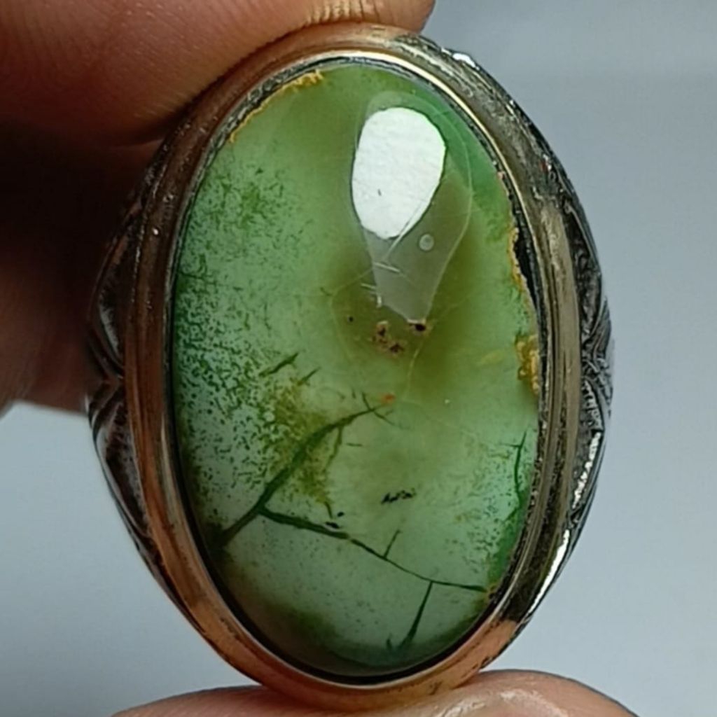 NATURAL BATU PIRUS PERSIA HIJAU DAUN SUPER