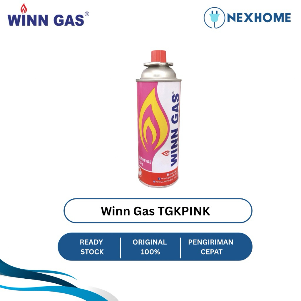 TABUNG GAS KALENG KECIL BUTANE PORTABLE WINN GAS 235 GRAM ORIGINAL WINNGAS