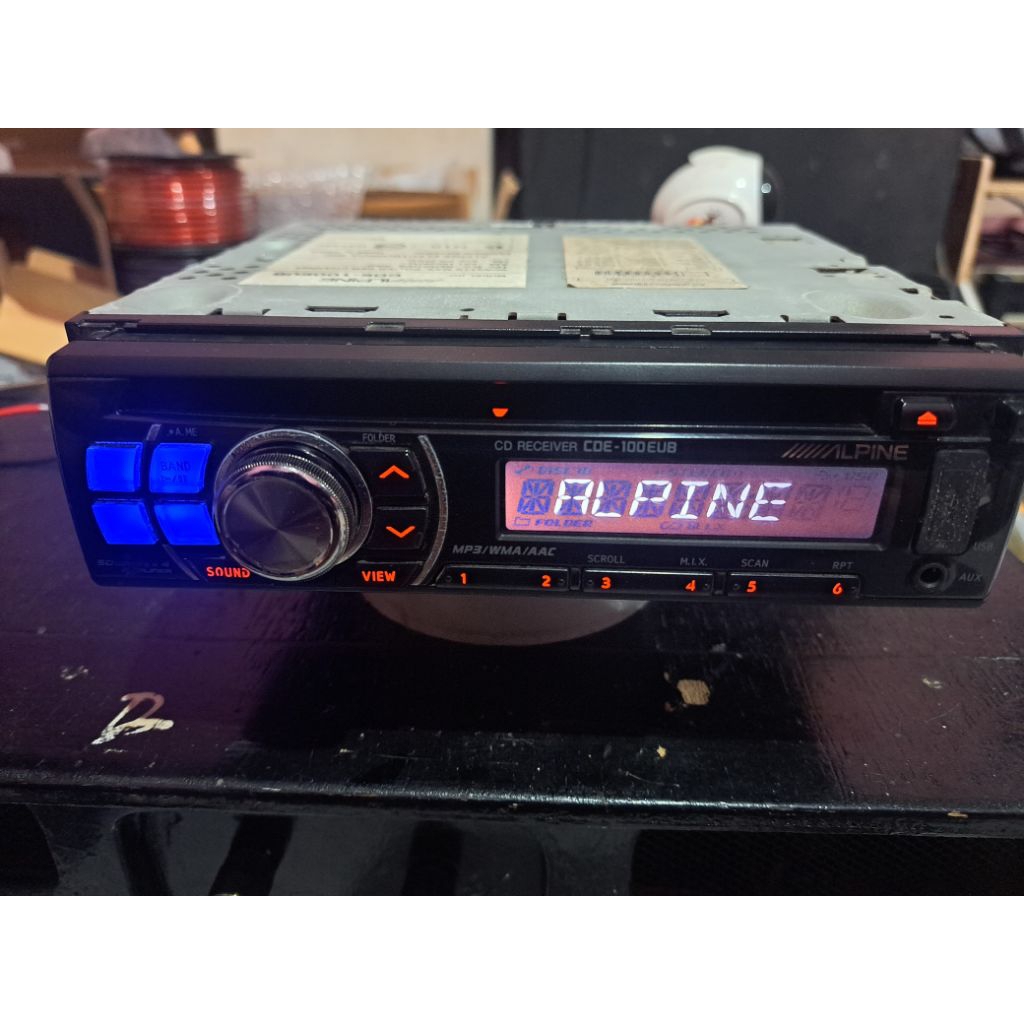 head unit single din Alpine
