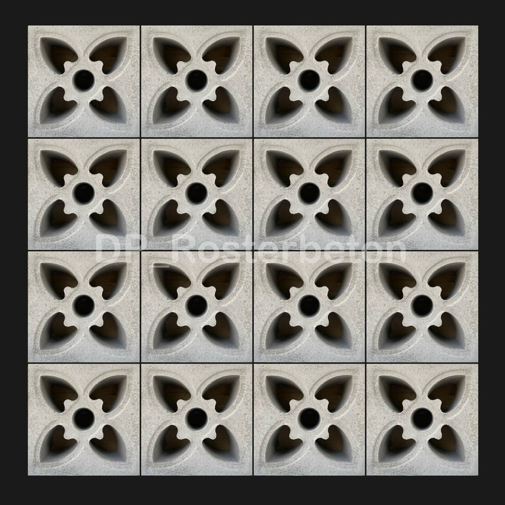 Motif Bunga. Roster / Loster / roster beton / angin angin / lubang angin