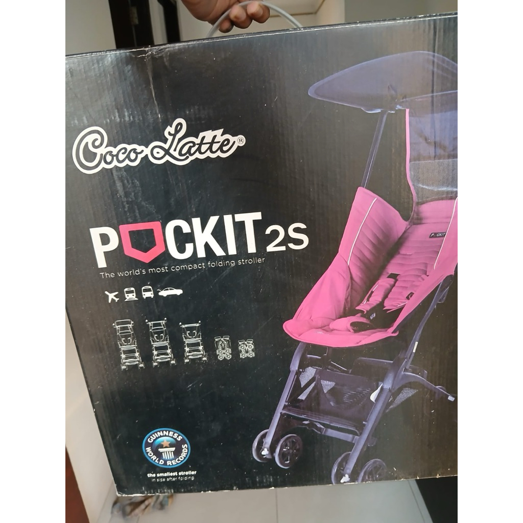 Stroller coco latte pockit urbini preloved