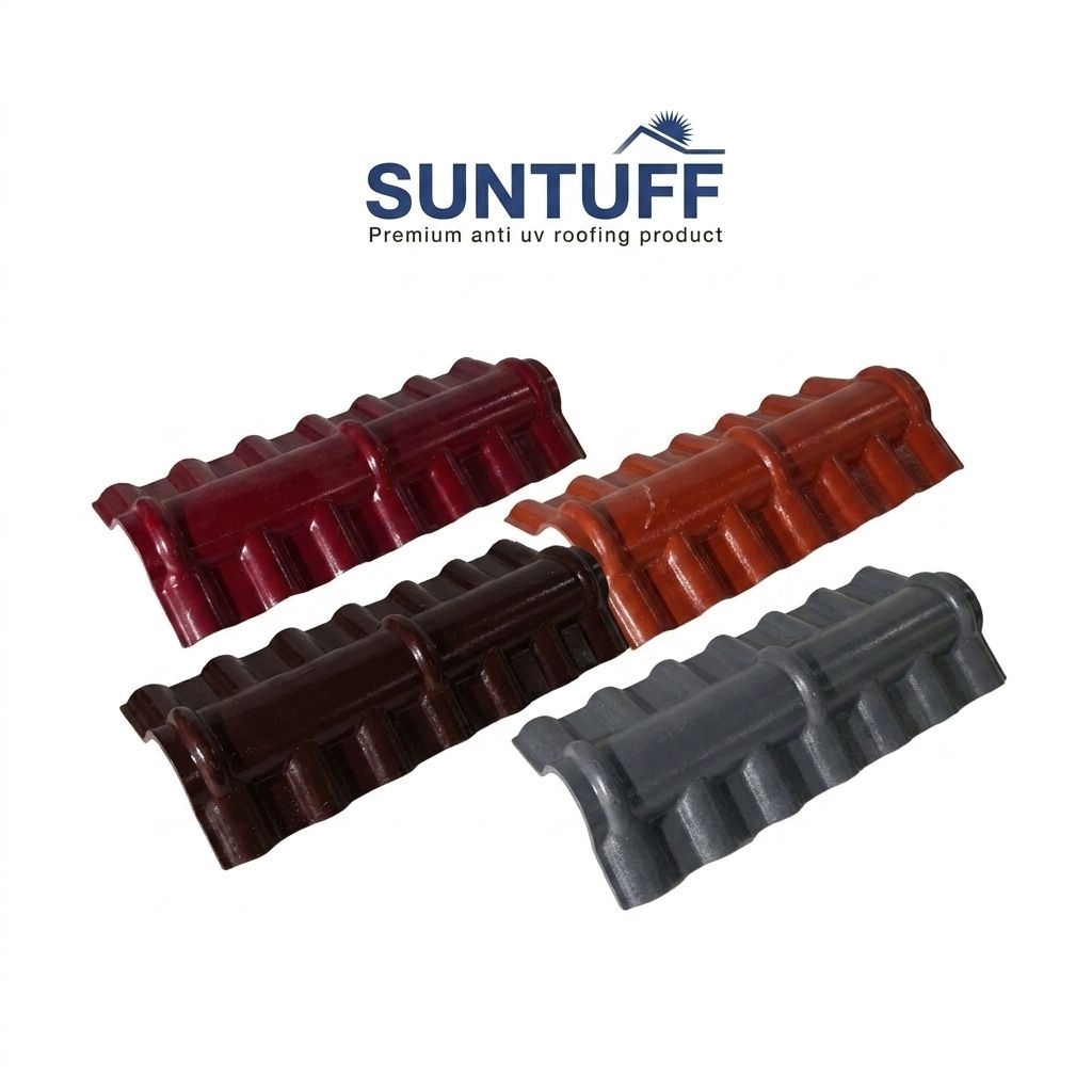 Nok Utama SUNTUFF UPVC Premium / Nok Atas Atap Sambungan Bubungan Anti Bocor