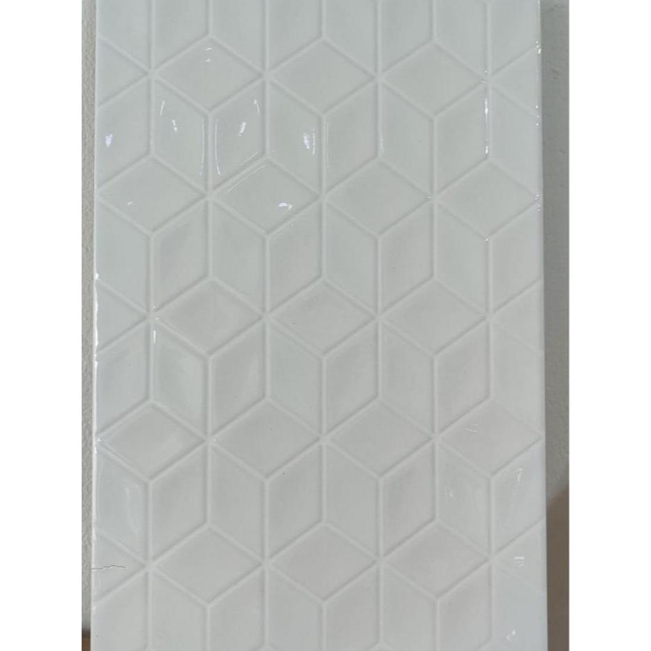 Keramik dinding platinum beatrix basic 25x40 emboss glossy keramik dinding 25x40 keramik putih polos