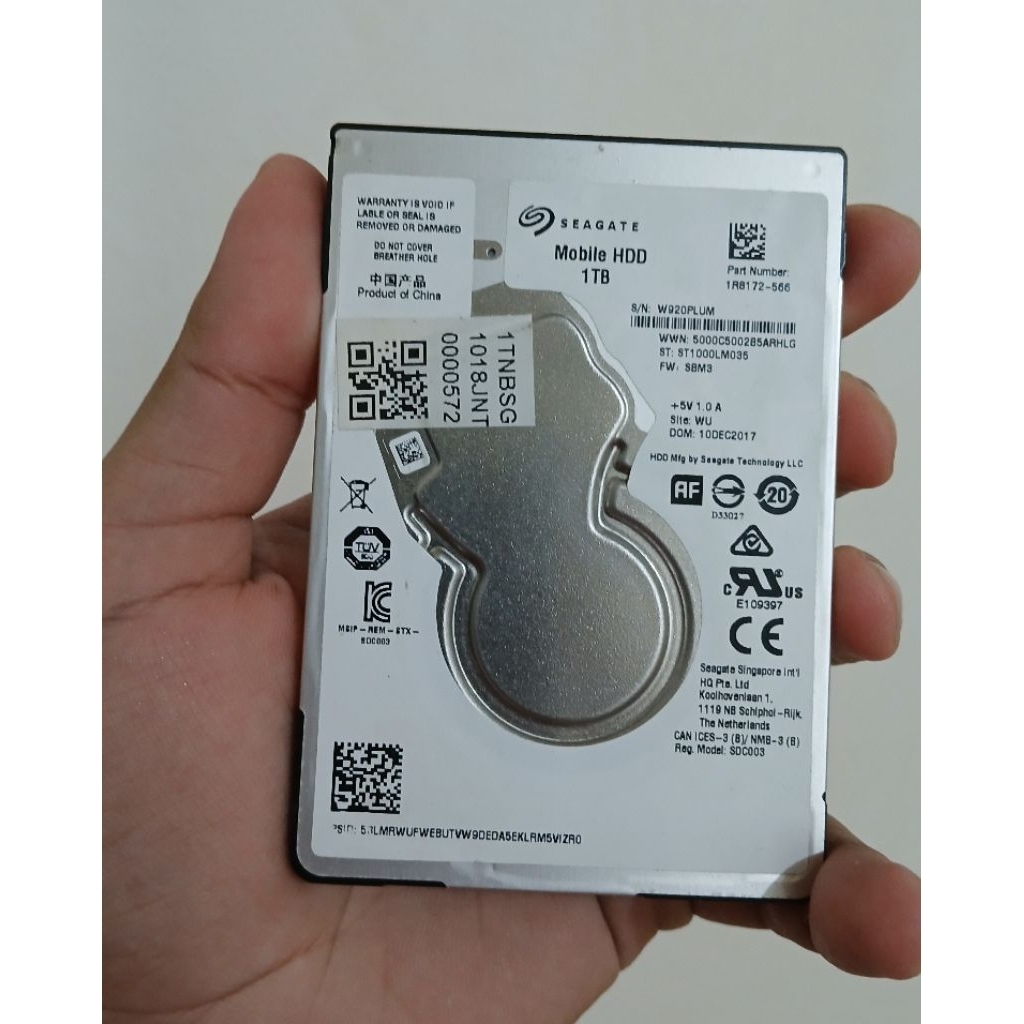 HDD Seagate Second 1TB (lepasan laptop)