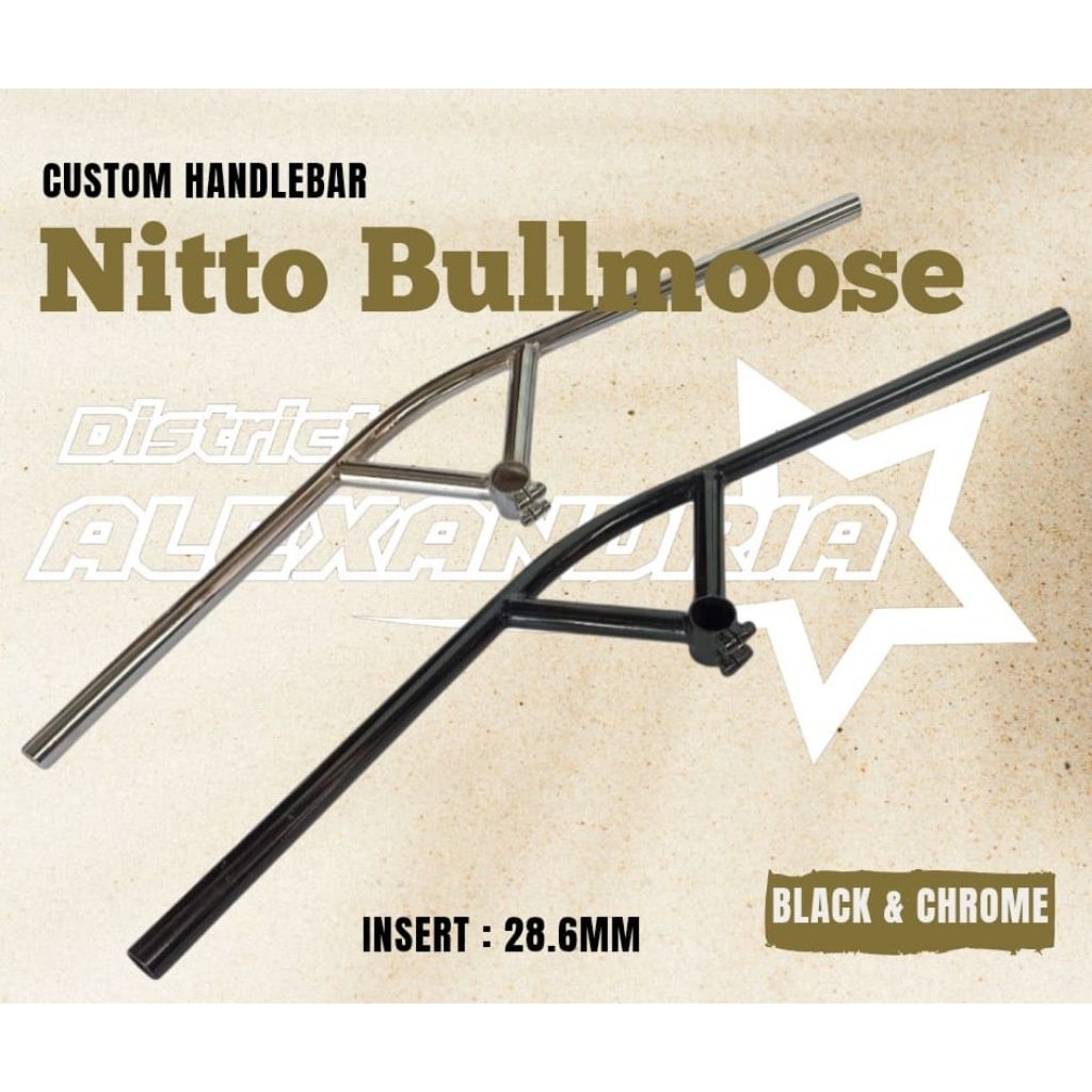 Stang Handlebar Sepeda Model Nitto Bullmoose 28.6mm