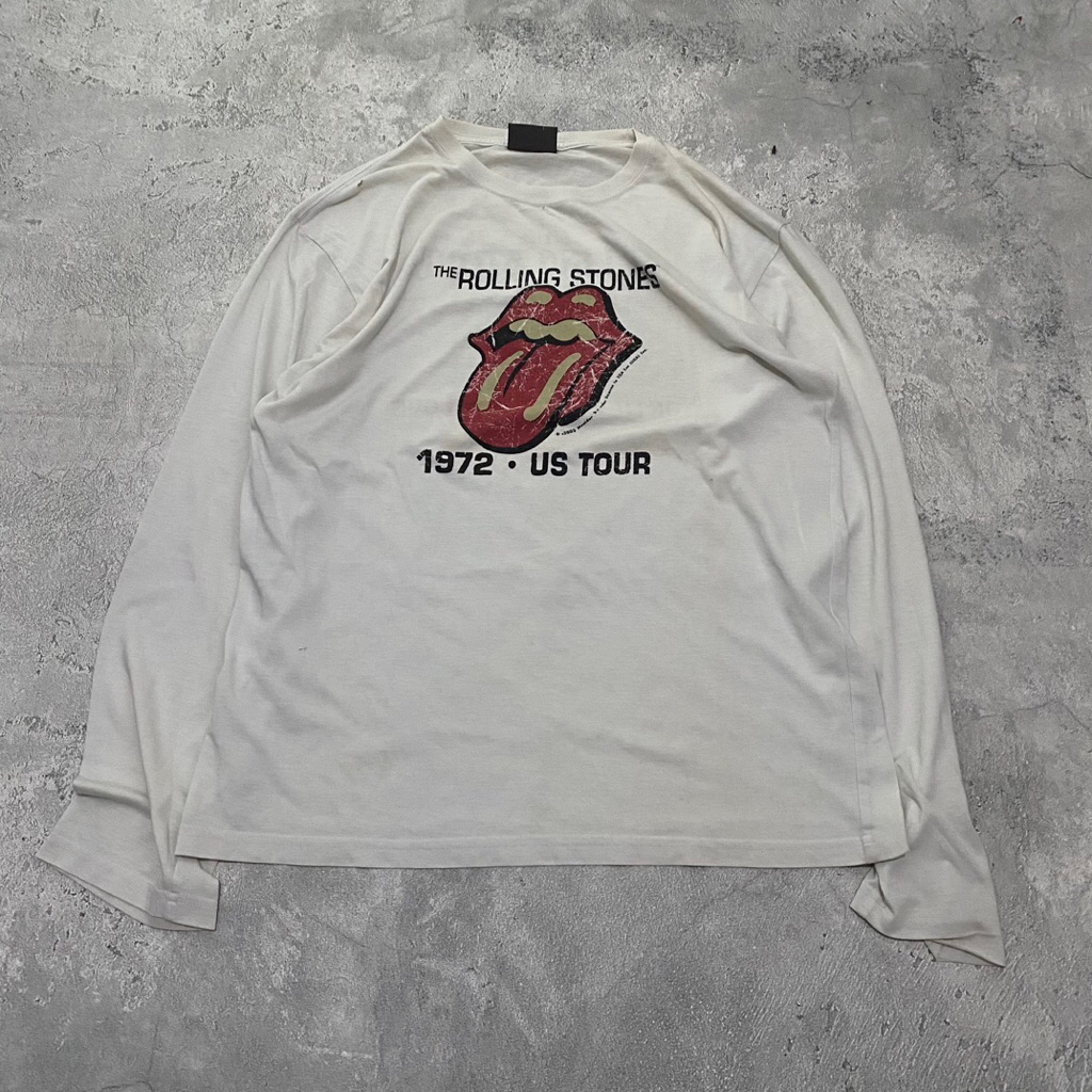 Vintage "The Rolling Stones 1972 US Tour" iconic tongue logo