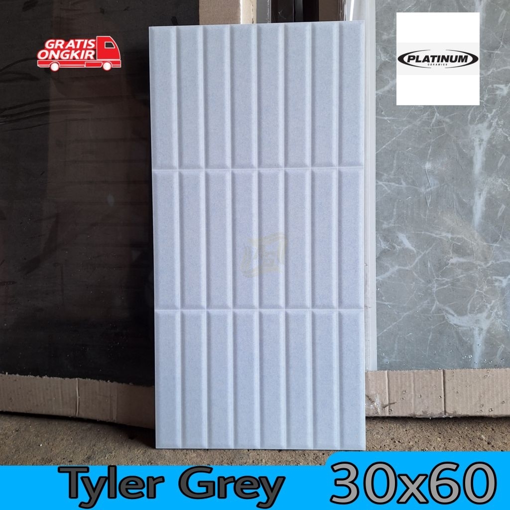 Keramik dinding 30x60 PLATINUM Tyler Grey