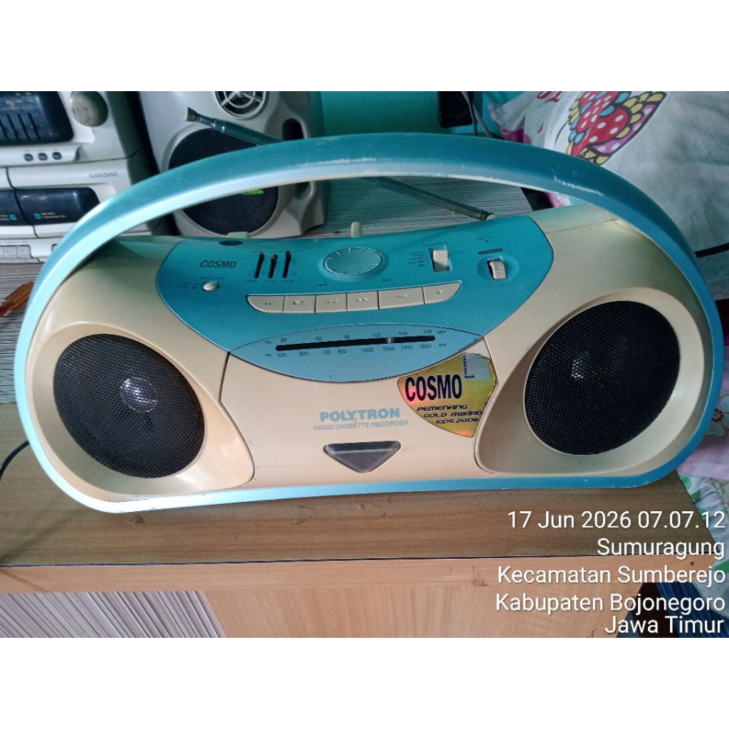 Radio/Tape ,Cosmo mini merek polytron cuci gudang tidak ada dus