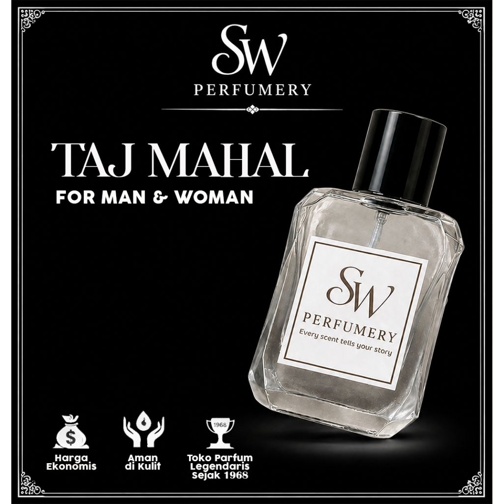Parfum Unisex Taj Mahal  Parfum Pria & Wanita  -SW Perfumery Jogja  Tahan Lama  24 jam