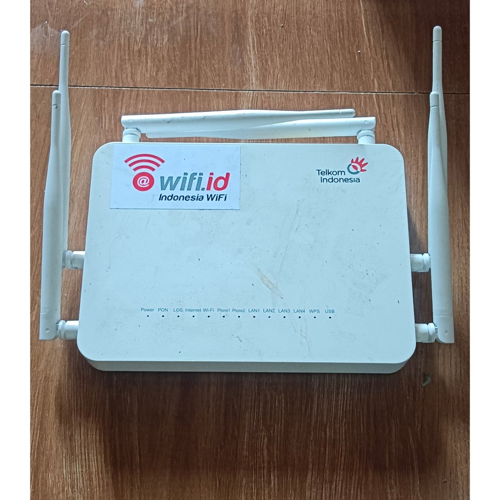 MODEM / ONT ZTE PREMIUM GPON F670 ANTENA 6 / BEKAS NORMAL PORT BIRU DUAL BAND + ADAPTOR
