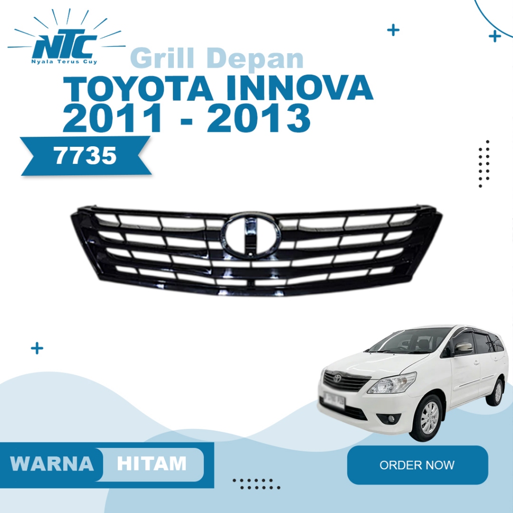 7735 - Front Grille(Grill depan) Innova 2011 2012 2013 Hitam