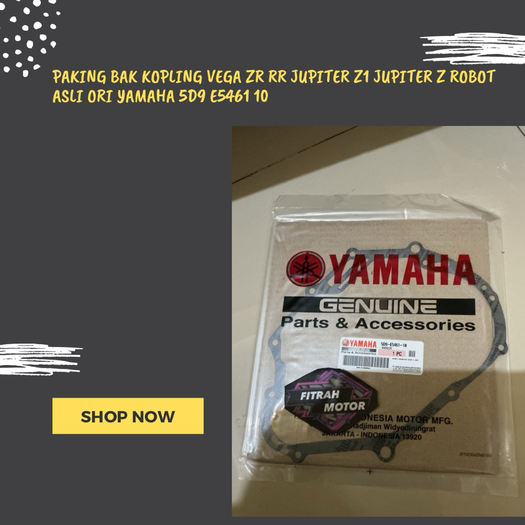 PAKING BAK KOPLING VEGA ZR RR JUPITER Z1 JUPITER Z ROBOT ASLI ORI YAMAHA 5D9-E5461-10