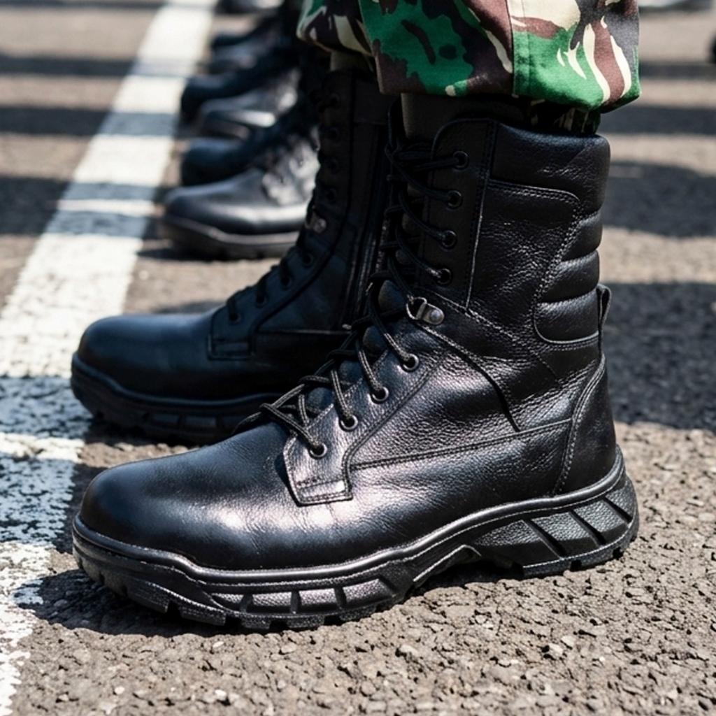 NEFF | Sepatu Safety Pria | Sepatu Tactical Pria | Sepatu Boots Pria Kulit Hitam [BSC 219]