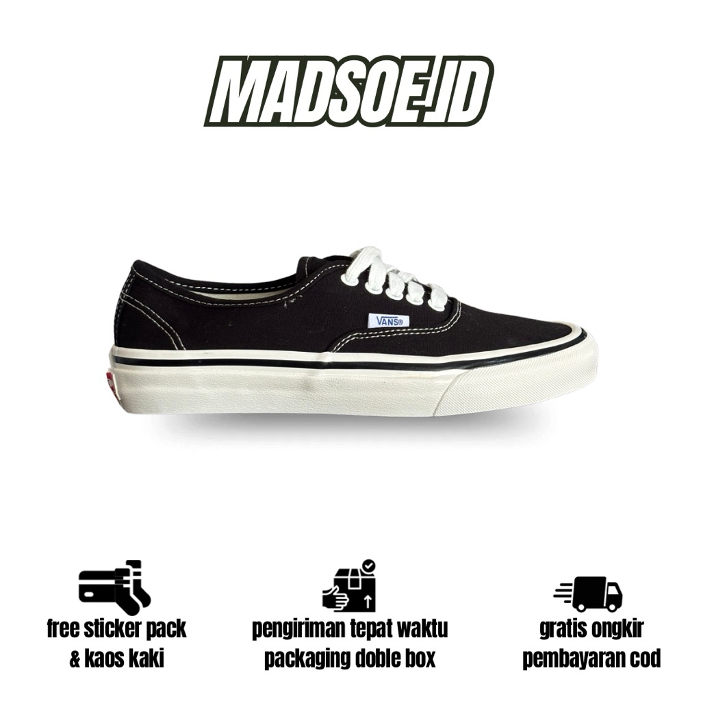 VANS AUTHENTIC 44 DX ANAHEIM BLACK WHITE